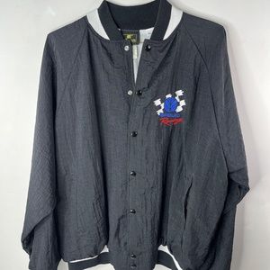 Vintage New Holland Racing button Jacket.  Size XL